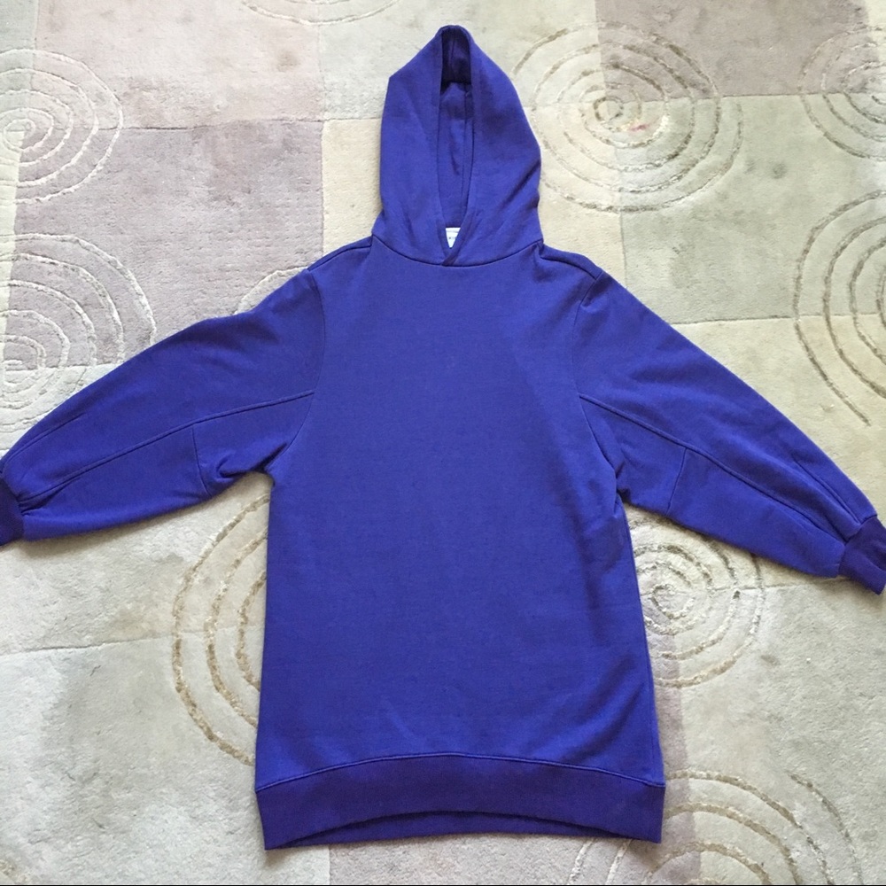 New purple Oversized Hooded Sweatshirt dress small